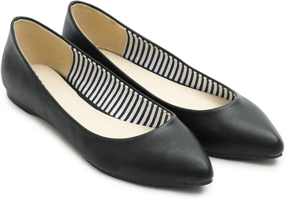 Ollio Women's Ballet Shoe Comfort Basic Light Multi Color Flat
