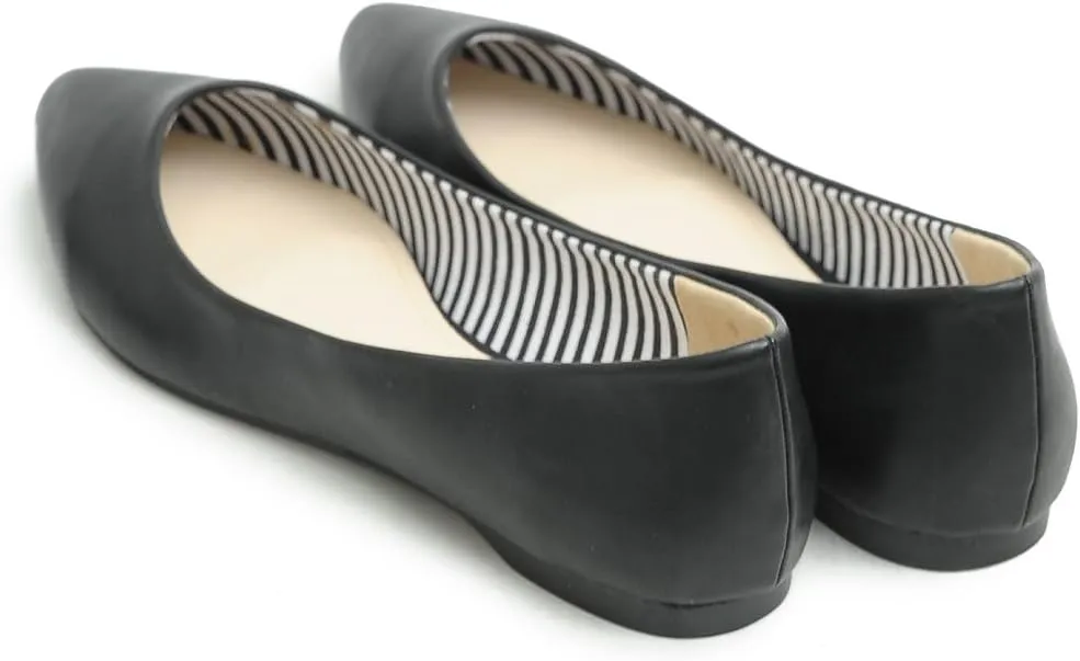 Ollio Women's Ballet Shoe Comfort Basic Light Multi Color Flat
