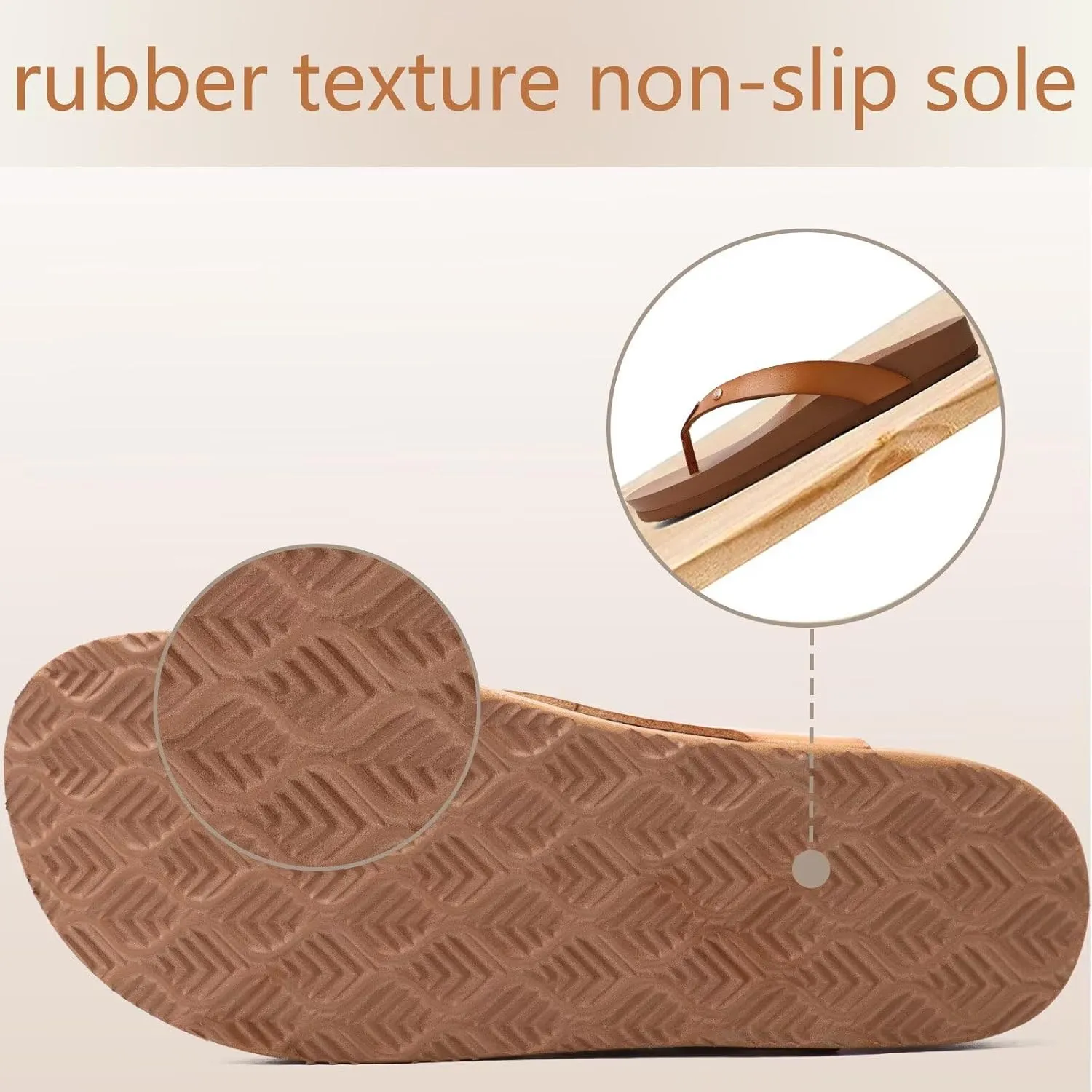 ONCAI Womens Flip Flops For Women Comfortable Strap Yoga Mat Non-Slip Women's Thong Sandal Casual Summer Beach Slippers With Arch Support