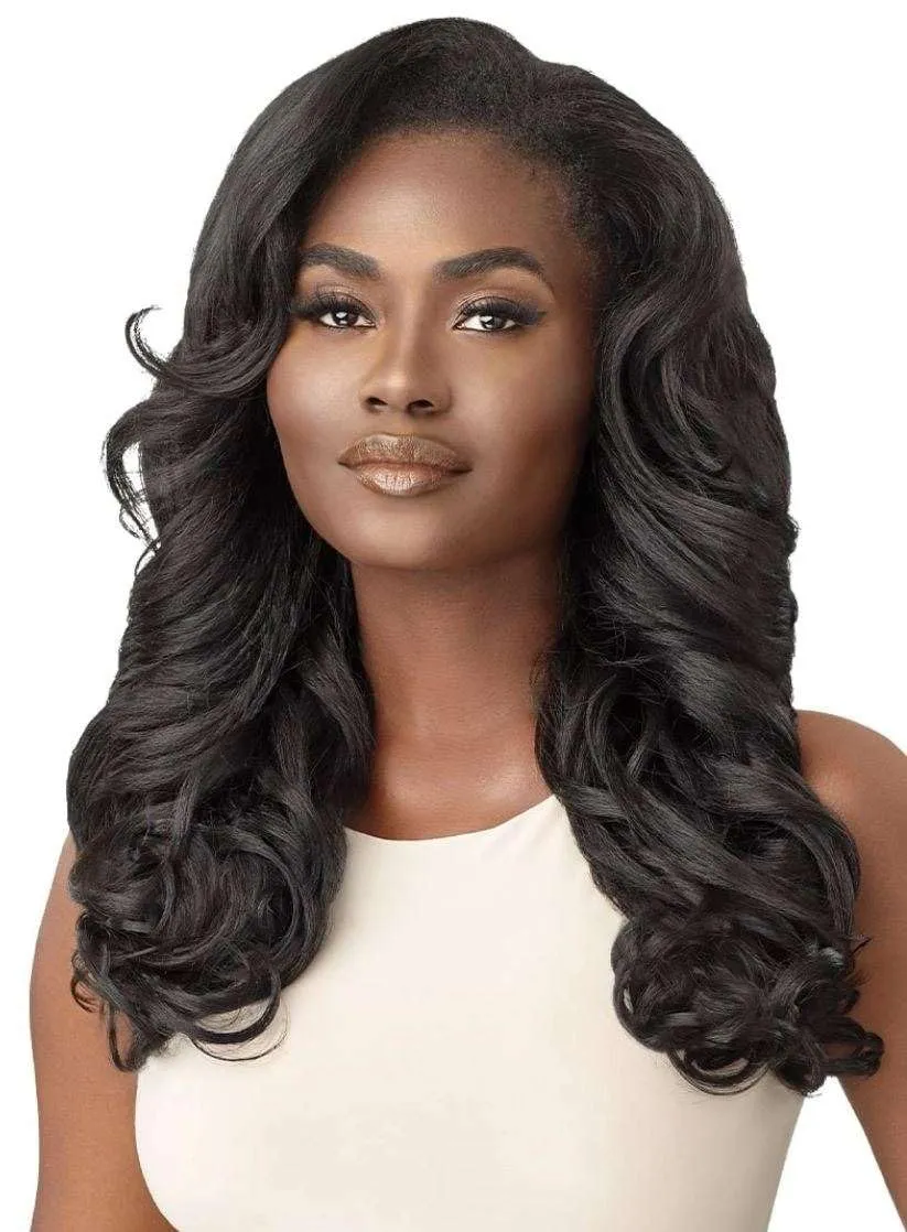 Outre Synthetic Quick Weave Half Wig - NEESHA H304 (Color:2 Dark Brown)