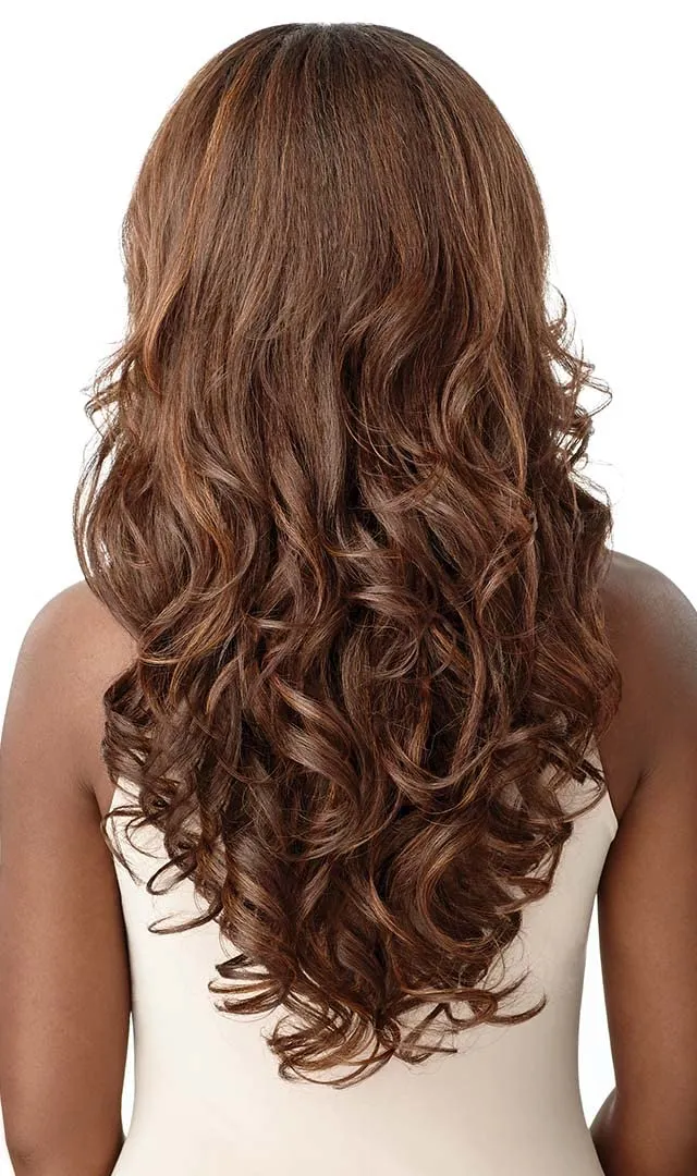 Outre Synthetic Quick Weave Half Wig - NEESHA H304 (Color:DRGIBRN)