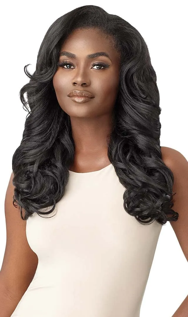 Outre Synthetic Quick Weave Half Wig - NEESHA H304 (Color:DRGIBRN)