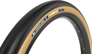 Panaracer GravelKing Slick Plus Tire - 700 x 35, Tubeless, Folding, Black/Brown