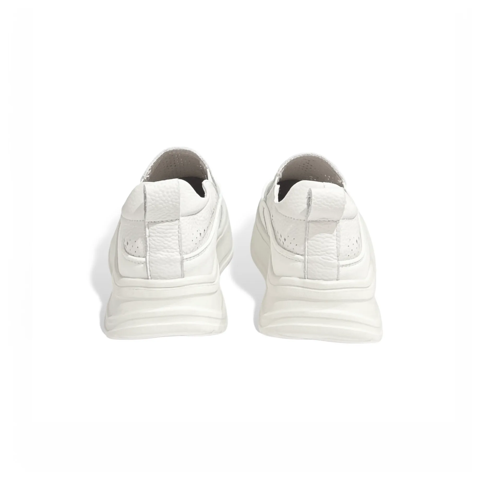 Perforated Slip-On Platform Sneakers