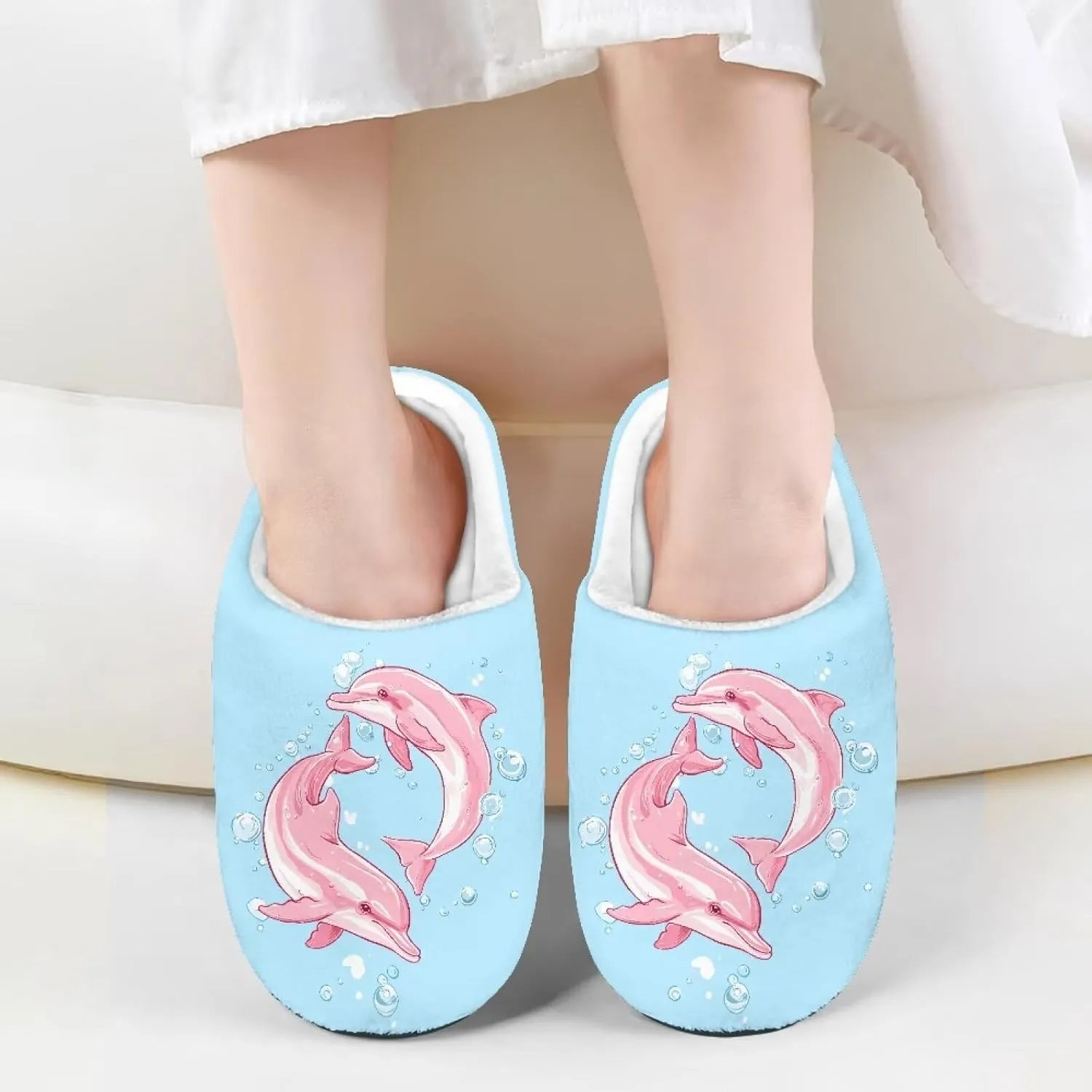 Plush Slippers for Kids Anti-slip House Slippers Warm Bedroom Slippers Cozy House Shoes
