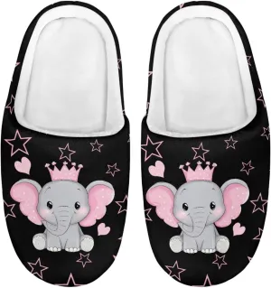 Plush Slippers for Kids Anti-slip Plush Slippers Warm House Slippers Cozy Bedroom Slippers House Shoes