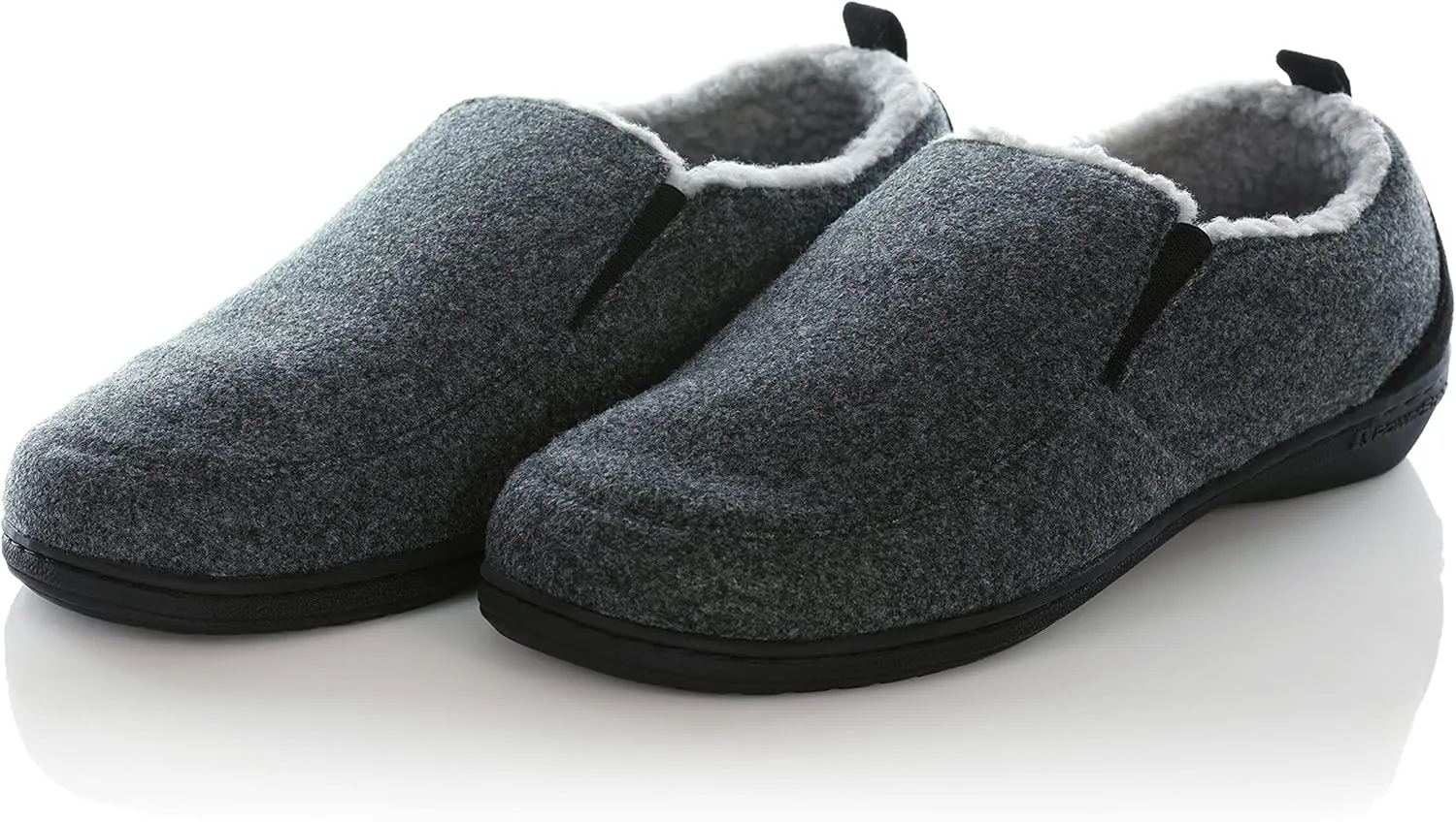 Powerstep mens Archwear Slippers, House Shoes, Orthotic With Arch Support, Plantar Fasciitis Pain Relief Slipper, Dark Gray, 10 US
