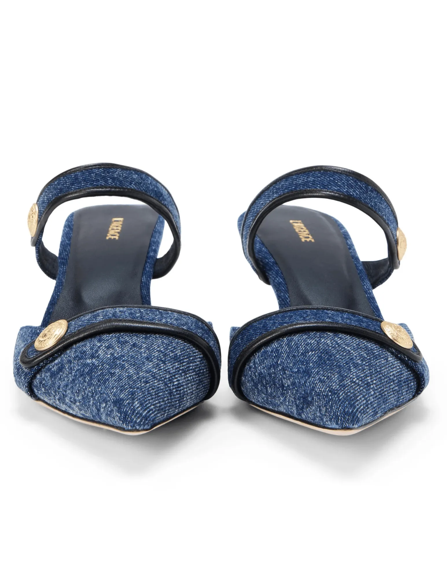 PRE-ORDER-L'Agence Gilliane Denim Mule Pump