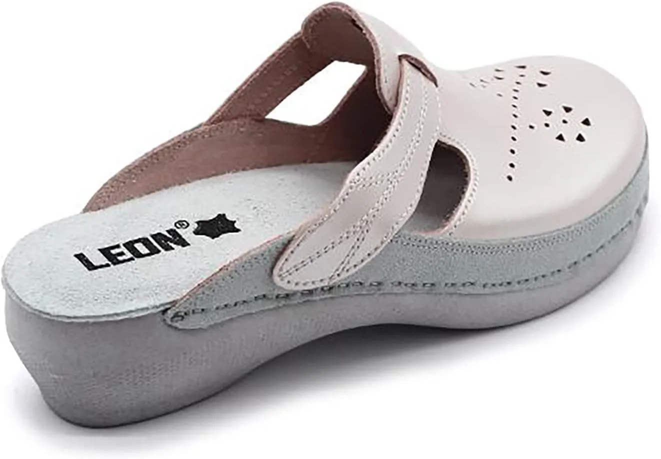 PU156 Leather Slip-on Womens Ladies Mule Clogs Slippers Shoes