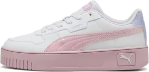 PUMA Carina Street Blurry Dreams Jr Girls' Youth Sneaker, 5 M US Big Kid, White-Rose-Mauve