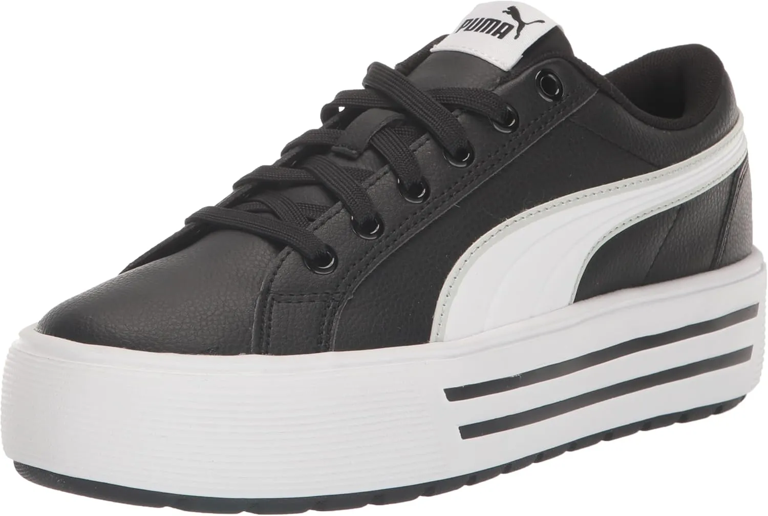PUMA Women's KAIA 2.0 Sneaker, PUMA Black-PUMA White-Ash Gray, 7.5