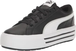 PUMA Women's KAIA 2.0 Sneaker, PUMA Black-PUMA White-Ash Gray, 7.5