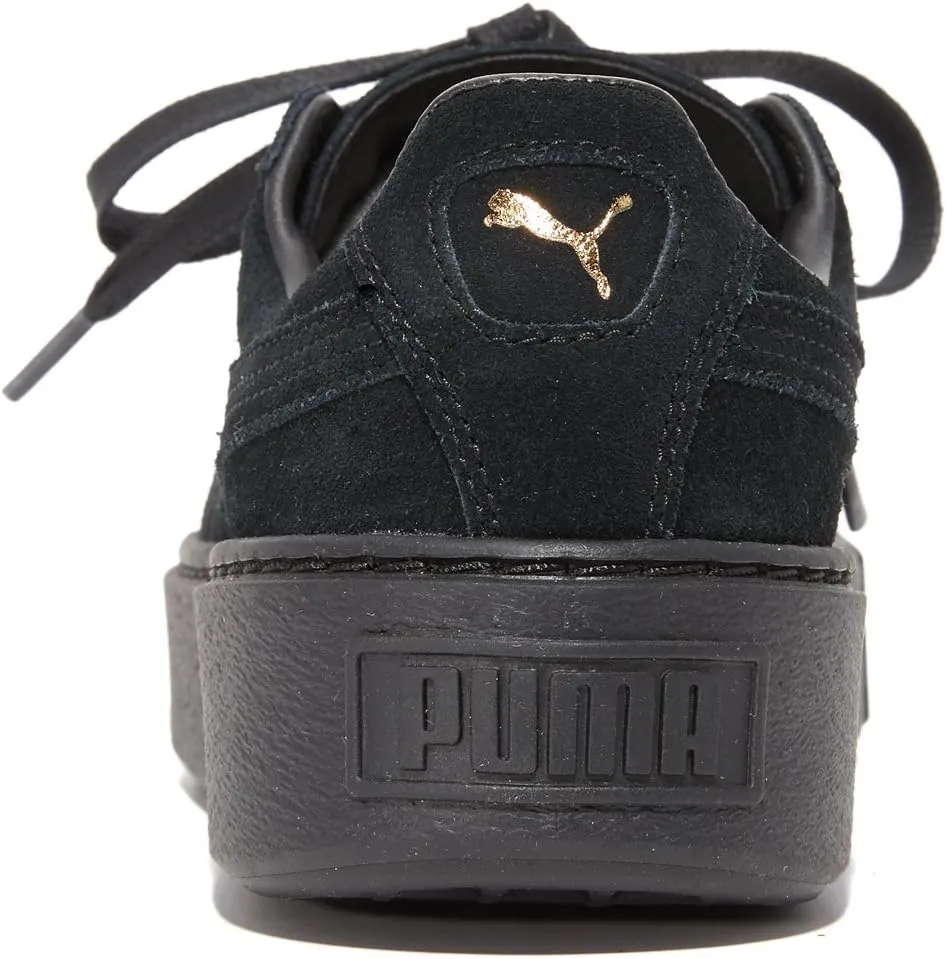 PUMA Women's Suede Platform Gold Fashion Sneaker