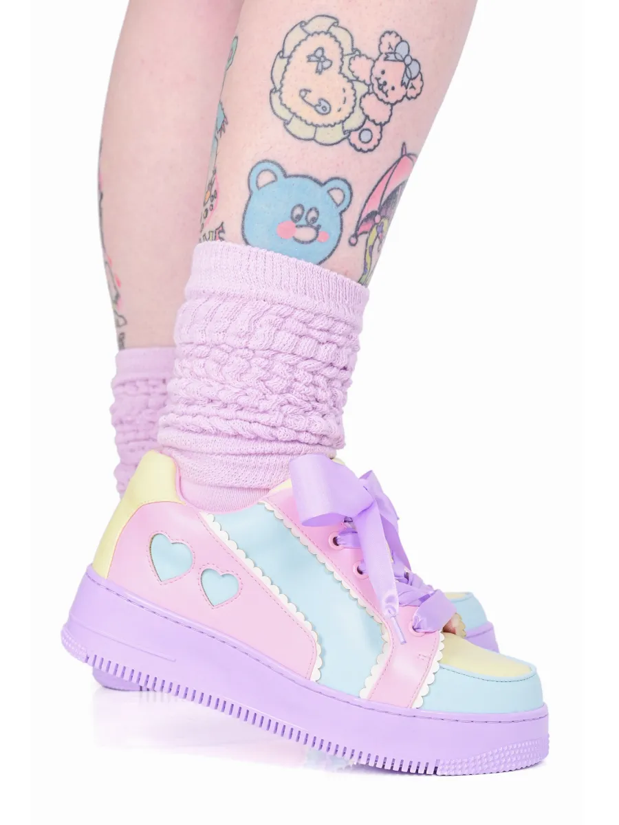 Rainbow Heartbeat Sneakers MY VIOLET