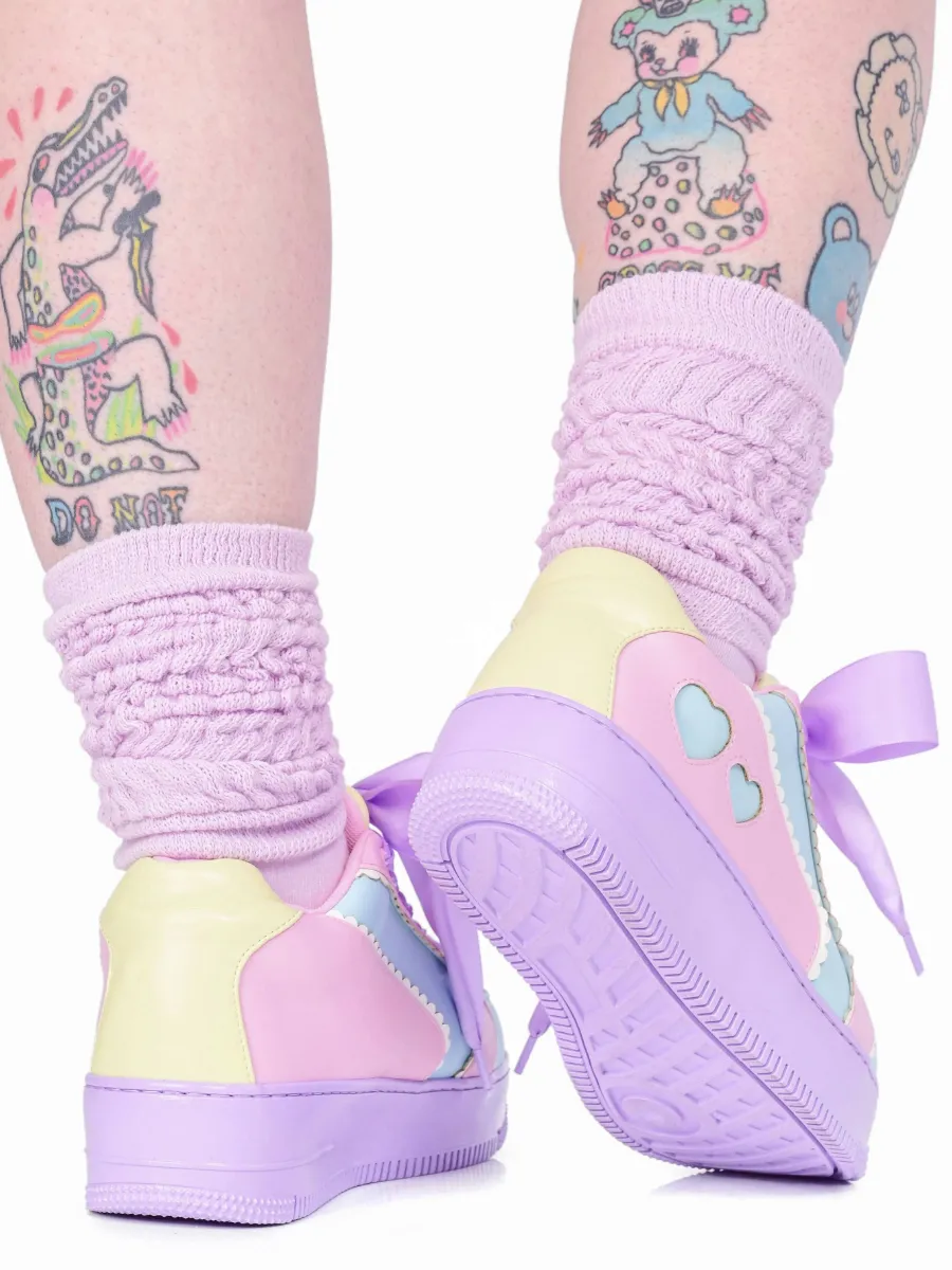 Rainbow Heartbeat Sneakers MY VIOLET