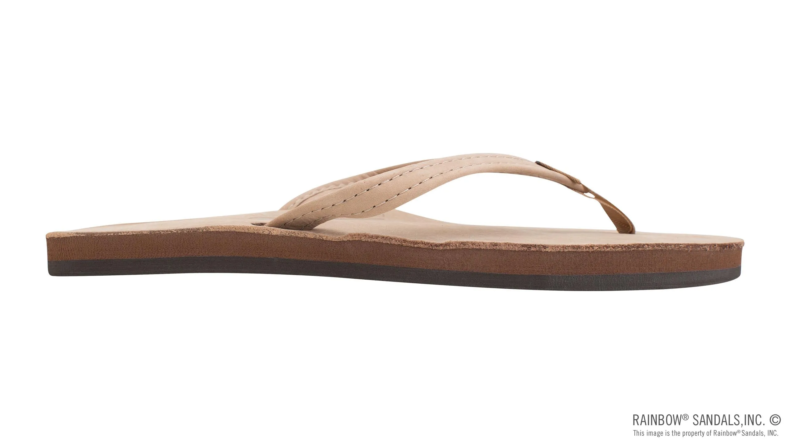 Rainbow Sandals Single Layer Classic Leather with Arch Support and a 1/2" Narrow Strap