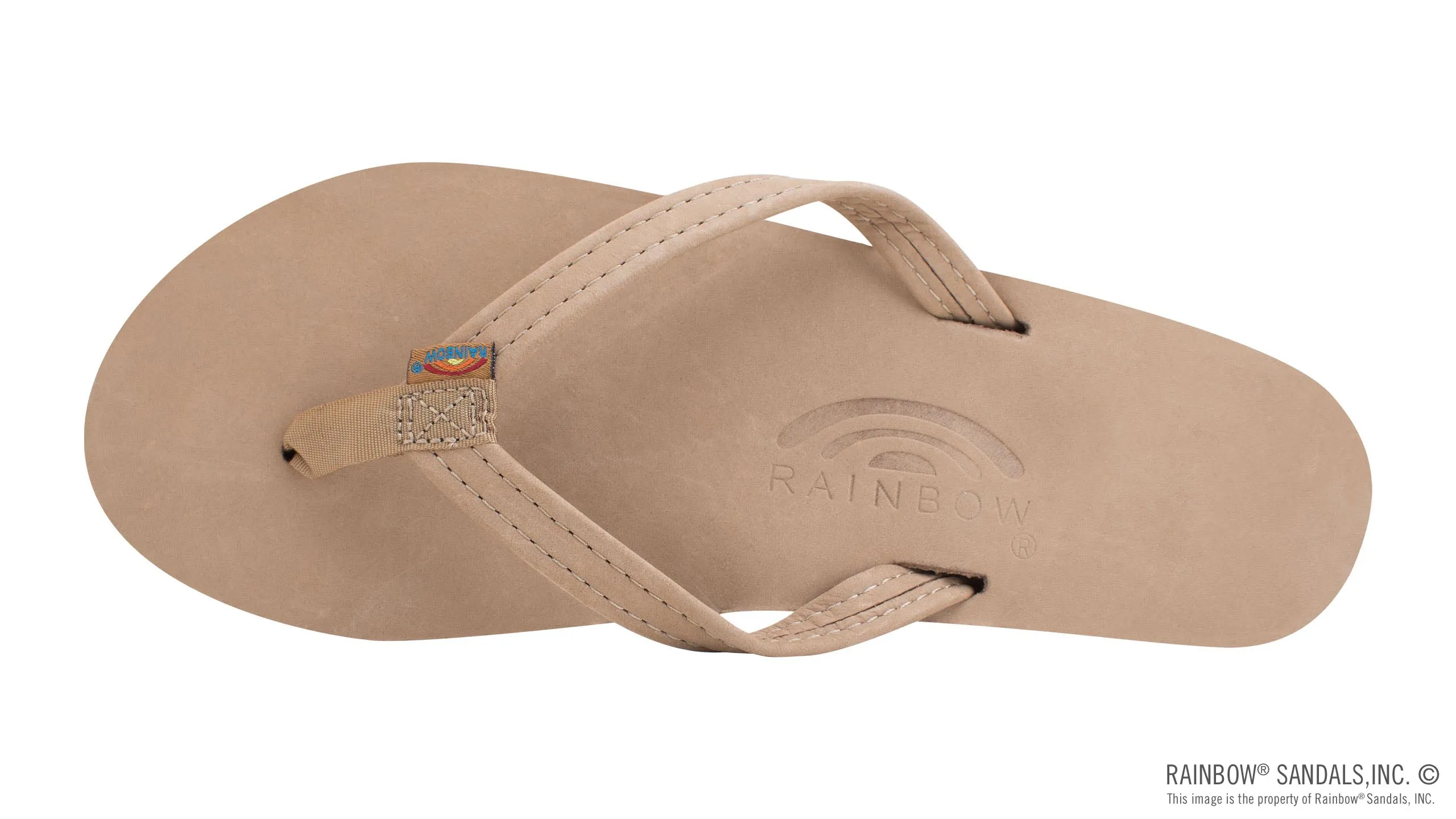 Rainbow Sandals Single Layer Classic Leather with Arch Support and a 1/2" Narrow Strap