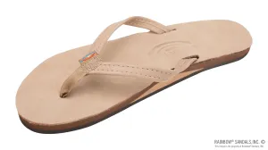 Rainbow Sandals Single Layer Classic Leather with Arch Support and a 1/2" Narrow Strap