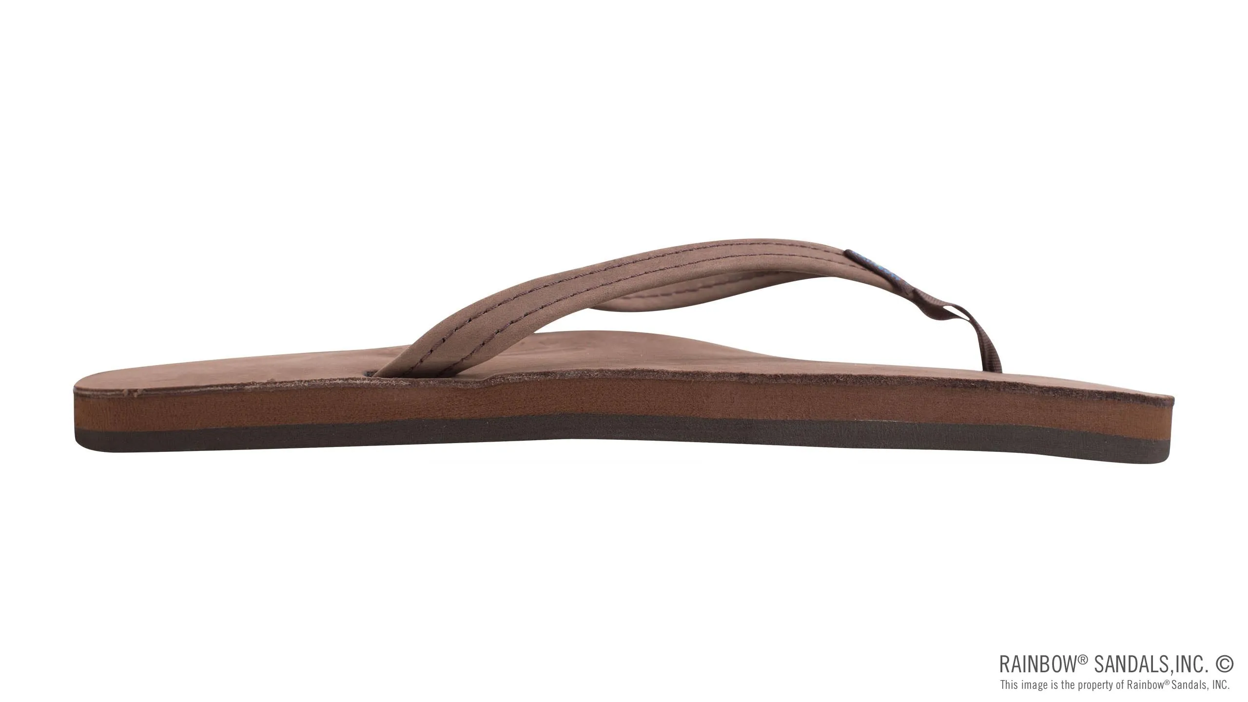 Rainbow Sandals Single Layer Classic Leather with Arch Support and a 1/2" Narrow Strap