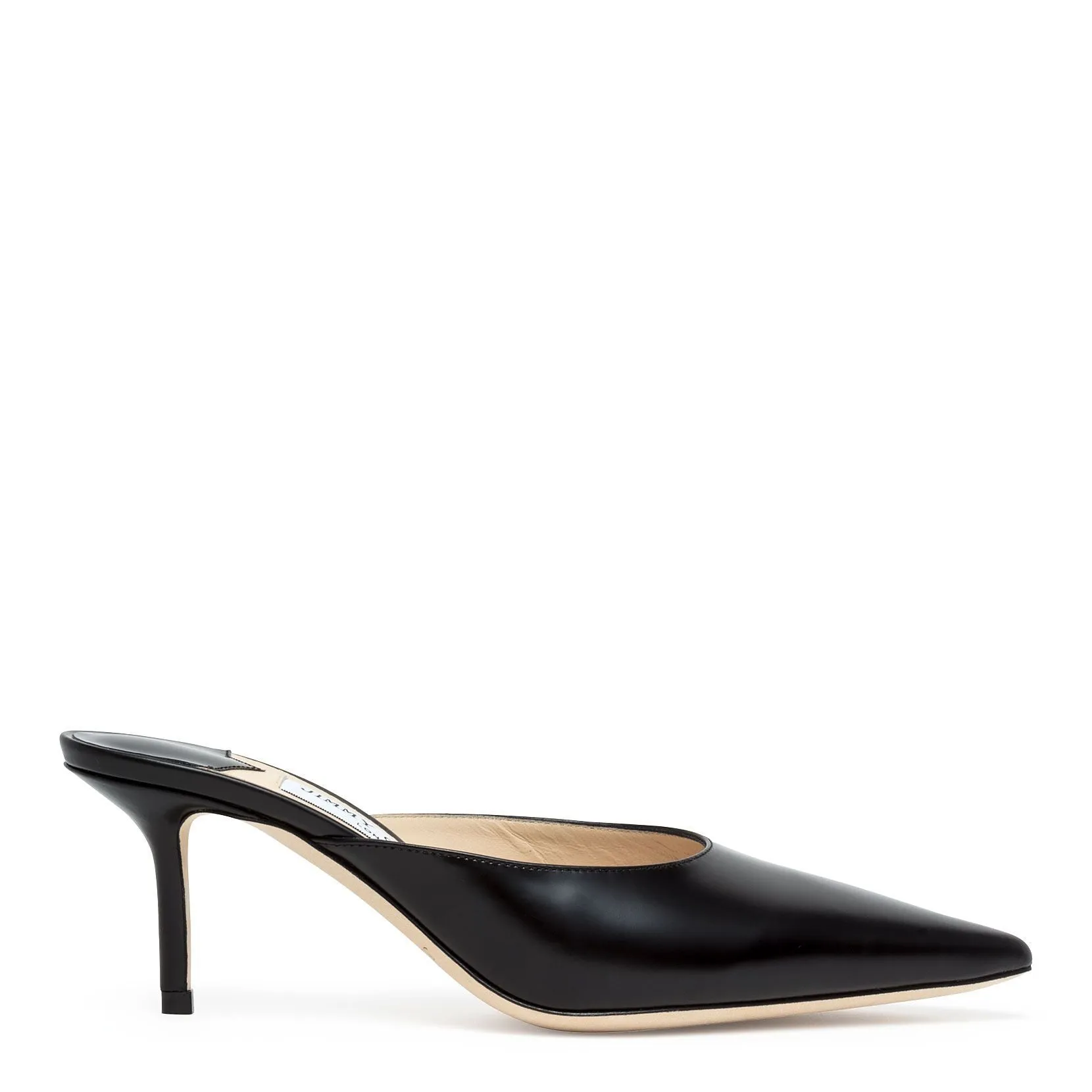 Rav 65 black leather mules