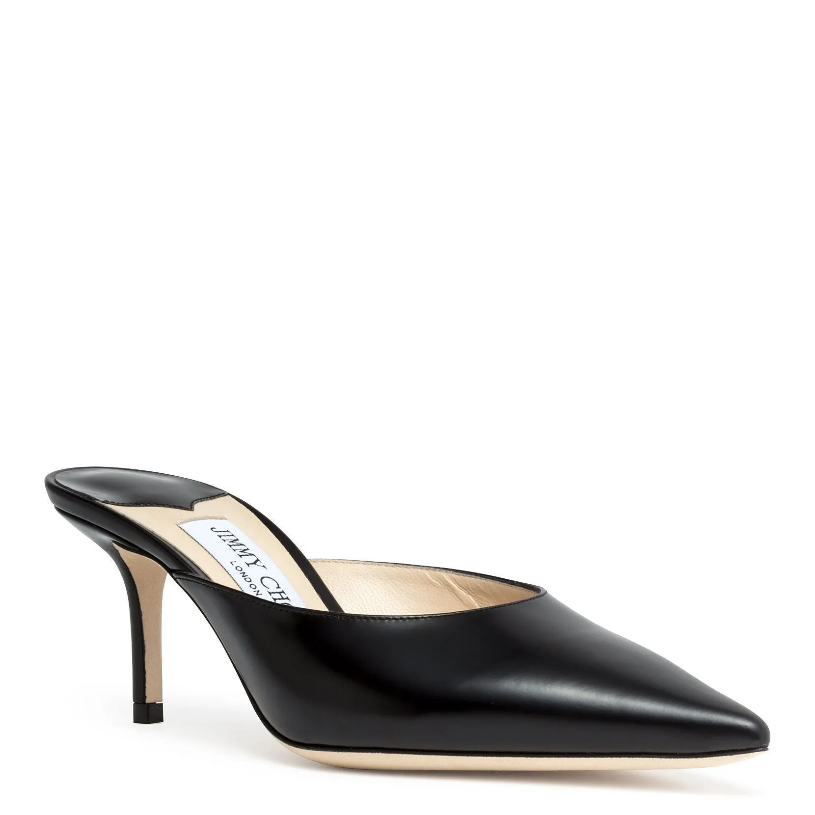 Rav 65 black leather mules