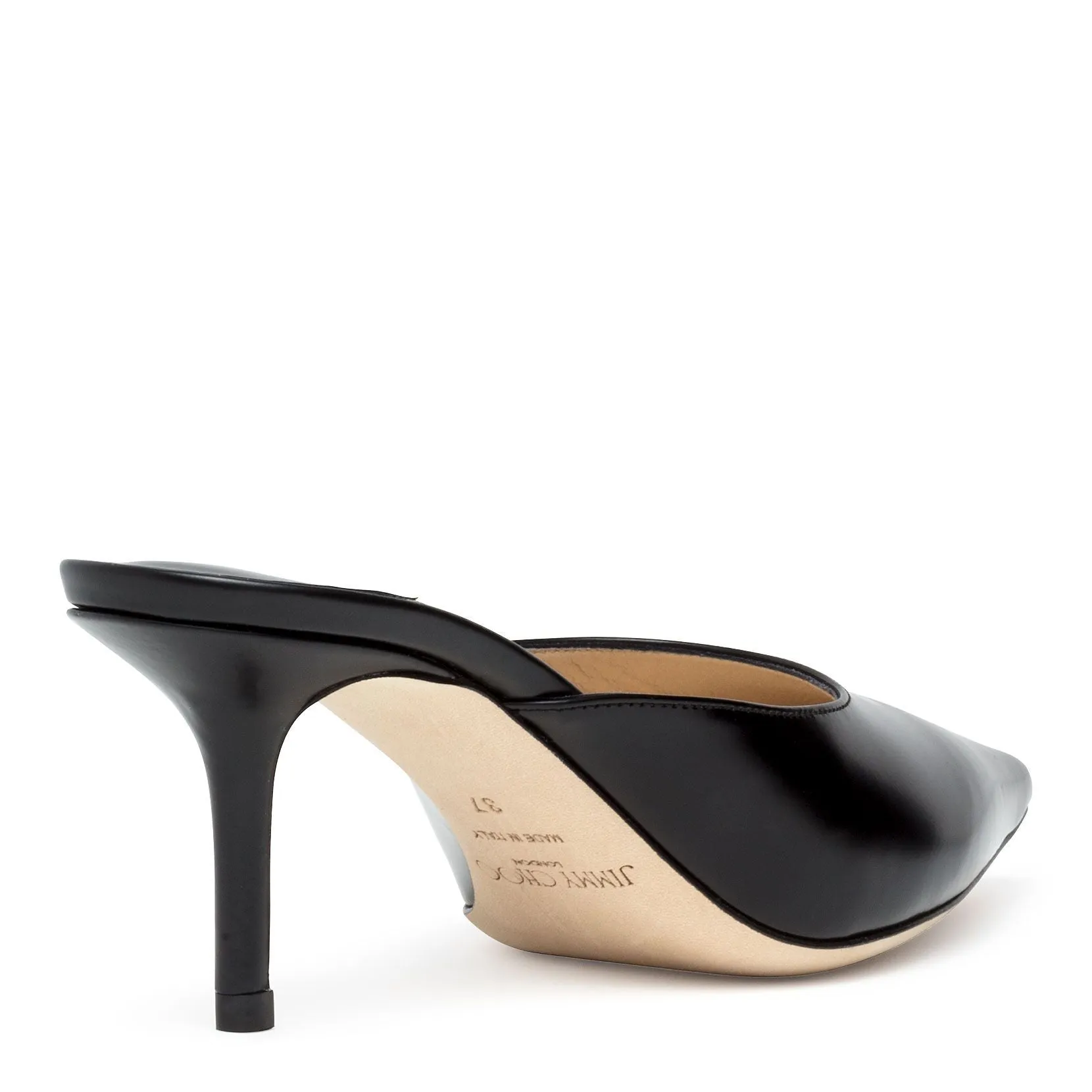 Rav 65 black leather mules