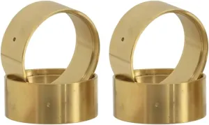 Rc Car Wheel Rim Tire Compatible with Axial for SCX24 AX24 for TRX4M for FMS 1/18 1/24 RC Crawler Car Parts Metal 1.0" Beadlock Deep Dish Wheel Tire Set 4pcs(13g Brass Clamp Ring)