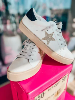 Reba star rhinestone platform sneakers