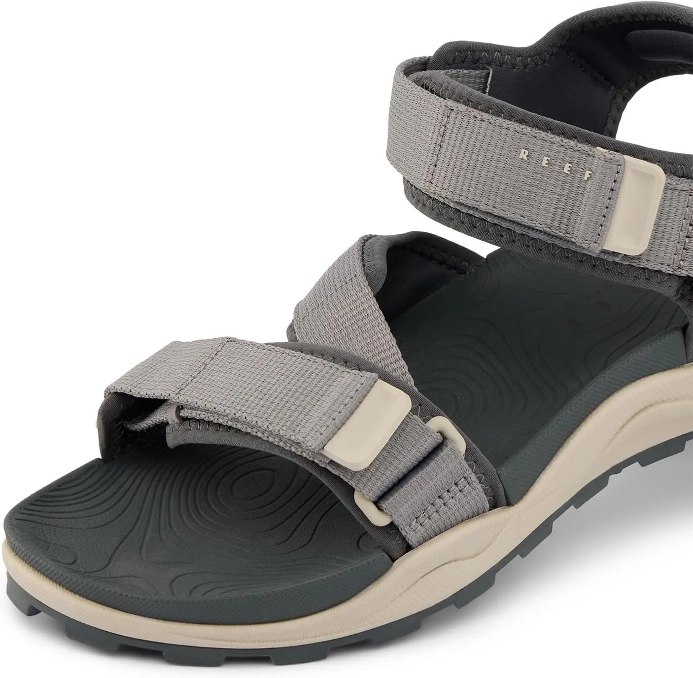 REEF Cross Shore Men's Casual Sport Sandal, Adjustable Straps, Supportive Footbed, No Slip Traction