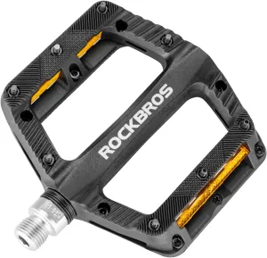 ROCKBROS Mountain Bike Pedals Bicycle Nylon Pedals 9/16 Inch Sealed Bearing Lightweight Platform for Road Mountain BMX MTB Bike