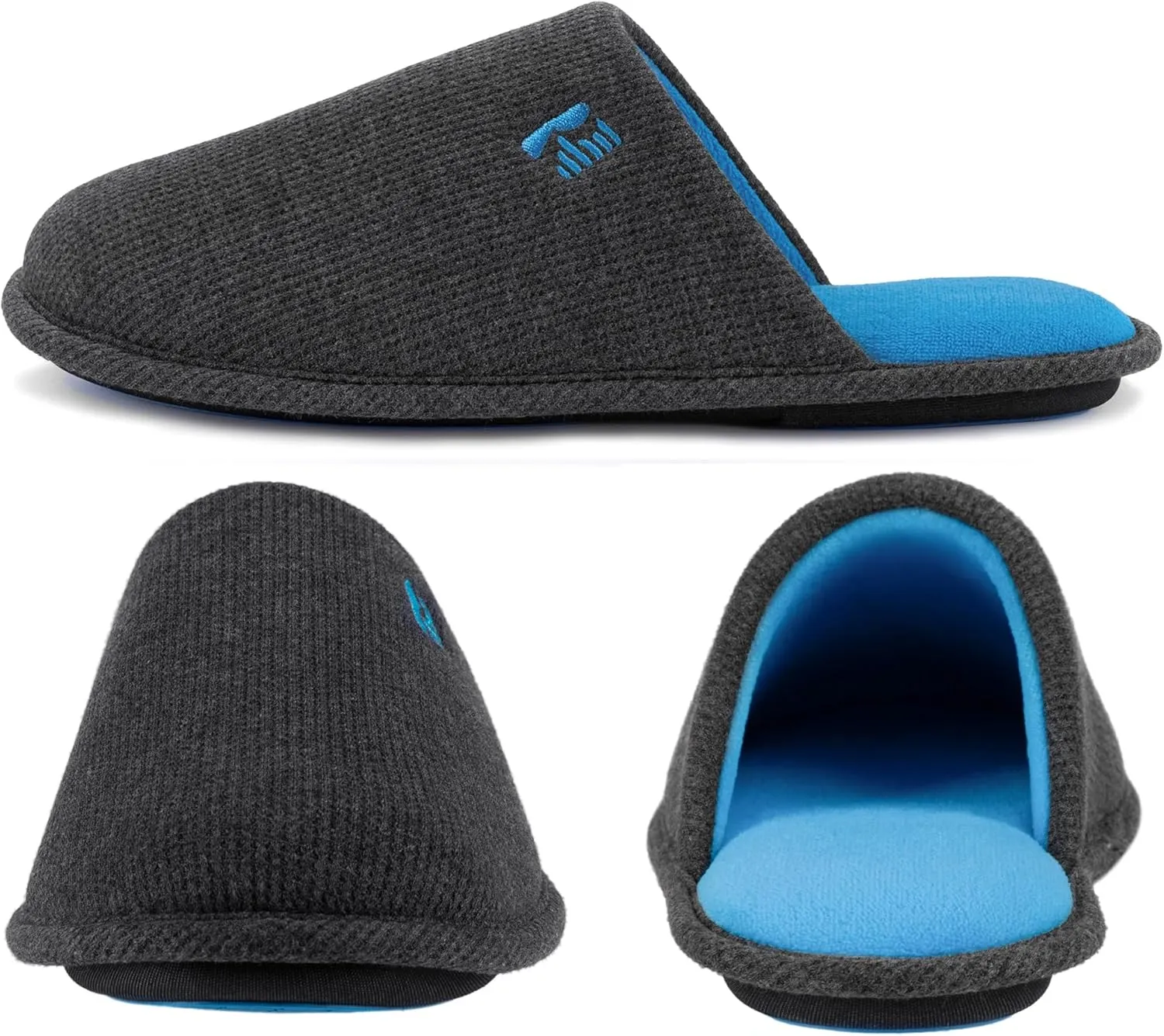 RockDove Men's Two-Tone Memory Foam Lightweight Scuff House Slipper
