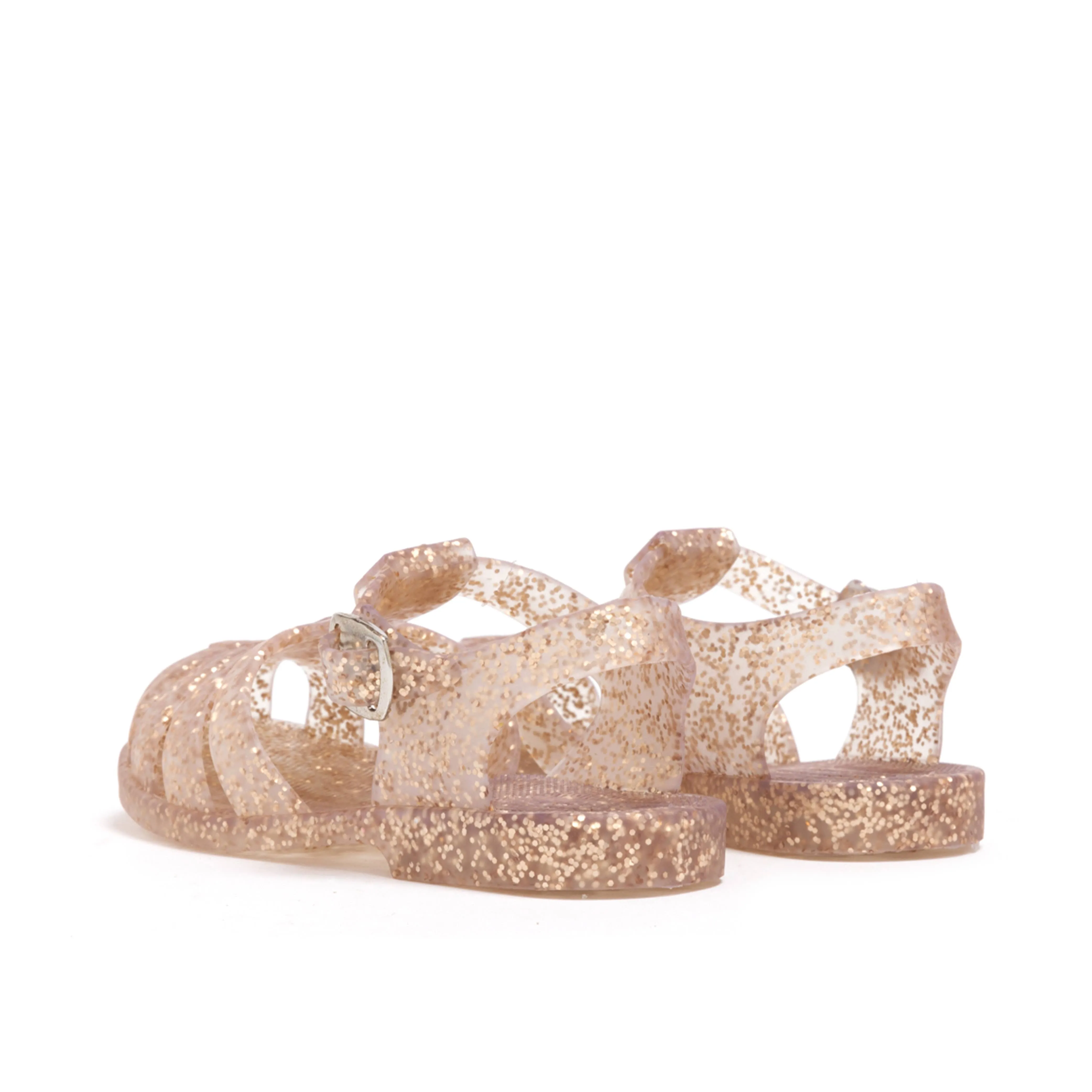 Rose Glitter Jelly Sandal