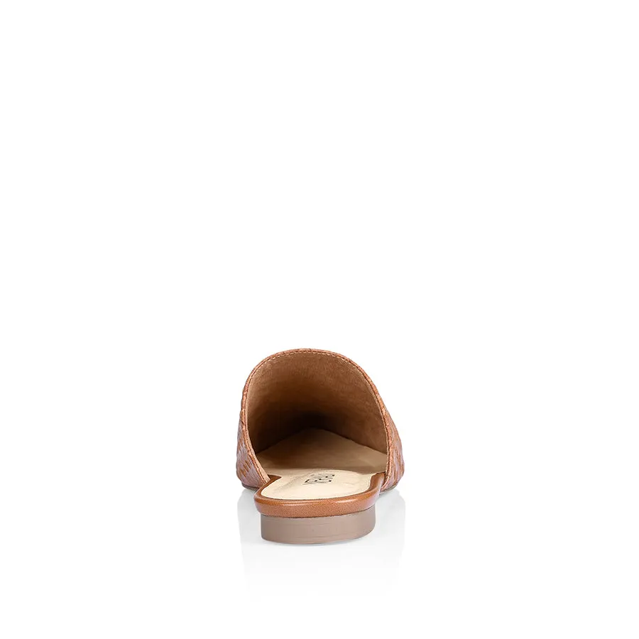 Rose Woven Mules