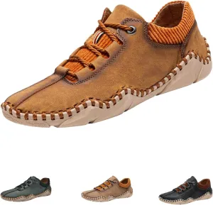 Salkined Mens Shoes, Casual Fashion Lace Up Slip On Sneakers, Leather Oxfords Work Shoe Sneaker for Men