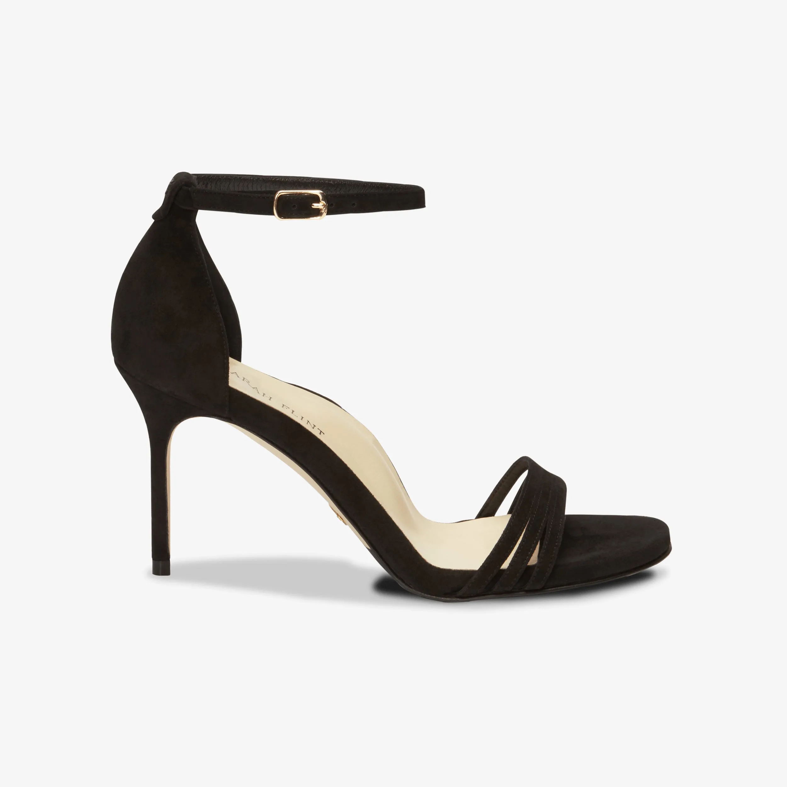 Sarah Flint Perfect Sandal 85 :: Black Suede