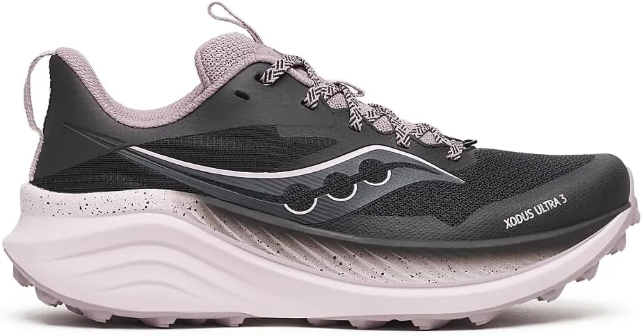 Saucony Women's Xodus Ultra 3 Sneaker, Black/Quail, 12