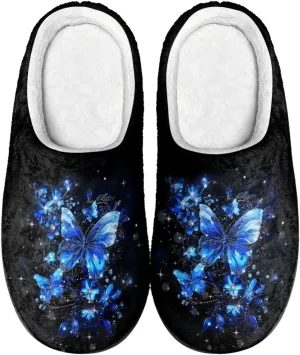 Scuff Slipper for Women and Men, Soft Warm Fuzzy Slippers, Anti-Slip Fluffy Slipper for Outdoor and Indoor, Slip on House Slippers