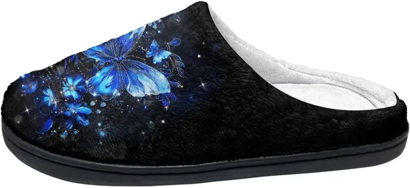 Scuff Slipper for Women and Men, Soft Warm Fuzzy Slippers, Anti-Slip Fluffy Slipper for Outdoor and Indoor, Slip on House Slippers