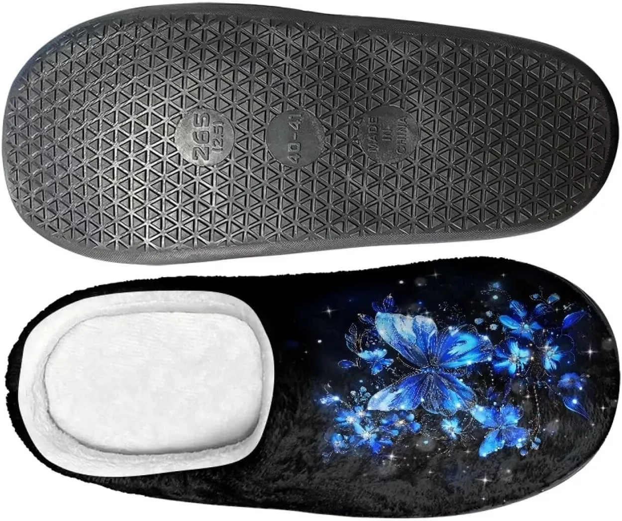 Scuff Slipper for Women and Men, Soft Warm Fuzzy Slippers, Anti-Slip Fluffy Slipper for Outdoor and Indoor, Slip on House Slippers