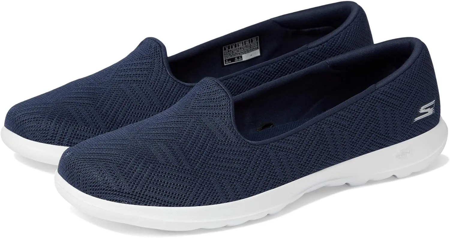 Skechers Women's Go Walk Lite-Sweet Gal Slip-on Mesh Sneakers Ballet Flat