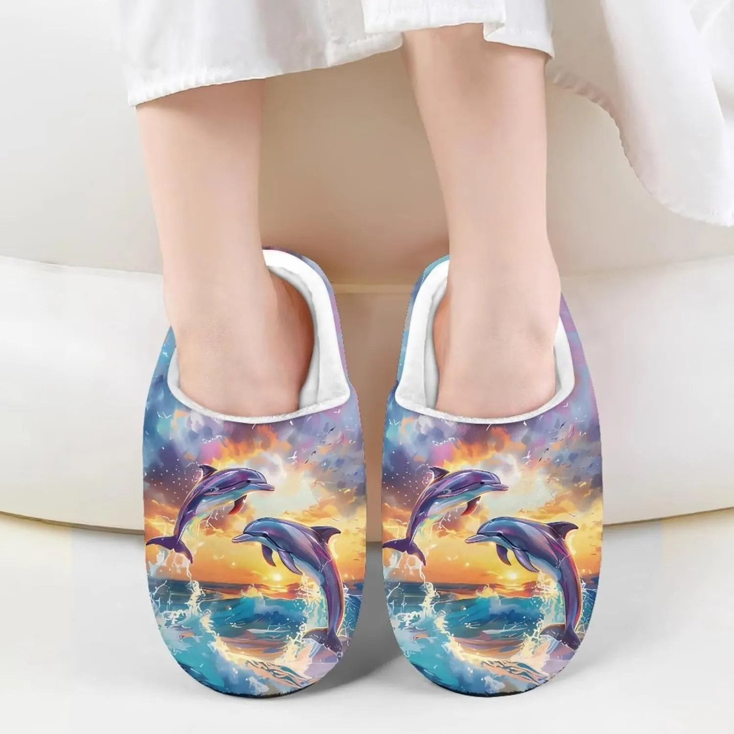Slippers for Kids Anti-slip House Slippers Warm Plush Slippers Cozy Bedroom Slippers