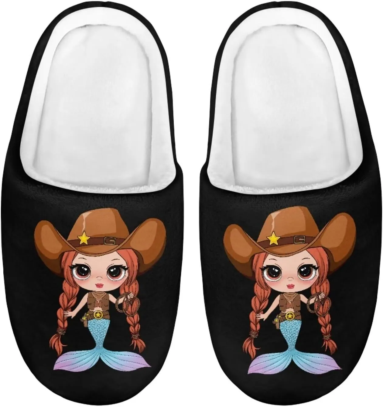 Slippers for Kids Anti-slip Plush Slippers Warm House Shoes Winter Bedroom Slippers