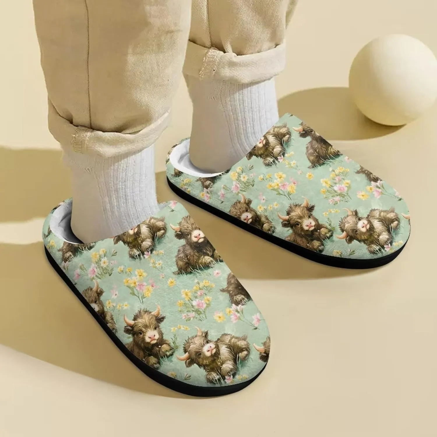 Slippers for Kids Anti-slip Plush Slippers Warm House Shoes Winter Bedroom Slippers