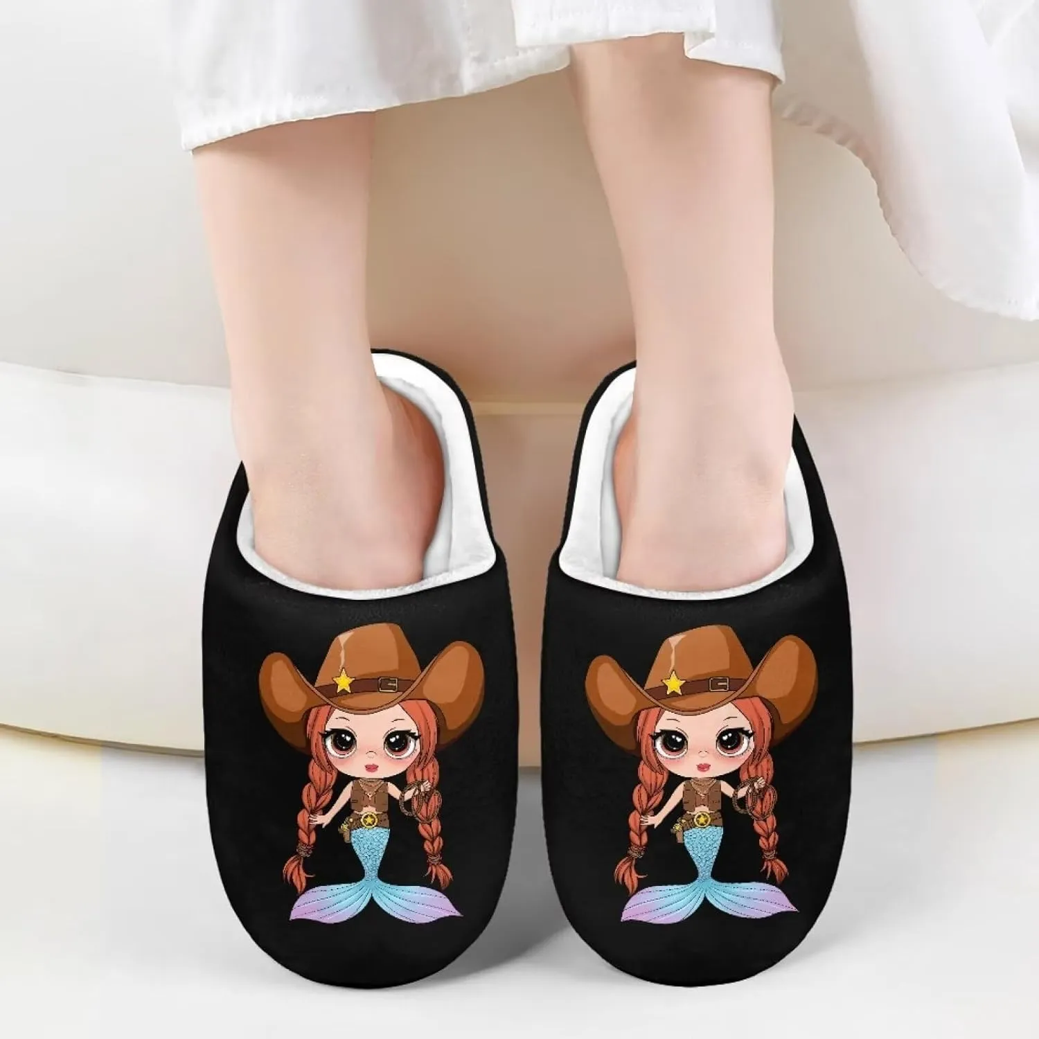 Slippers for Kids Anti-slip Plush Slippers Warm House Shoes Winter Bedroom Slippers
