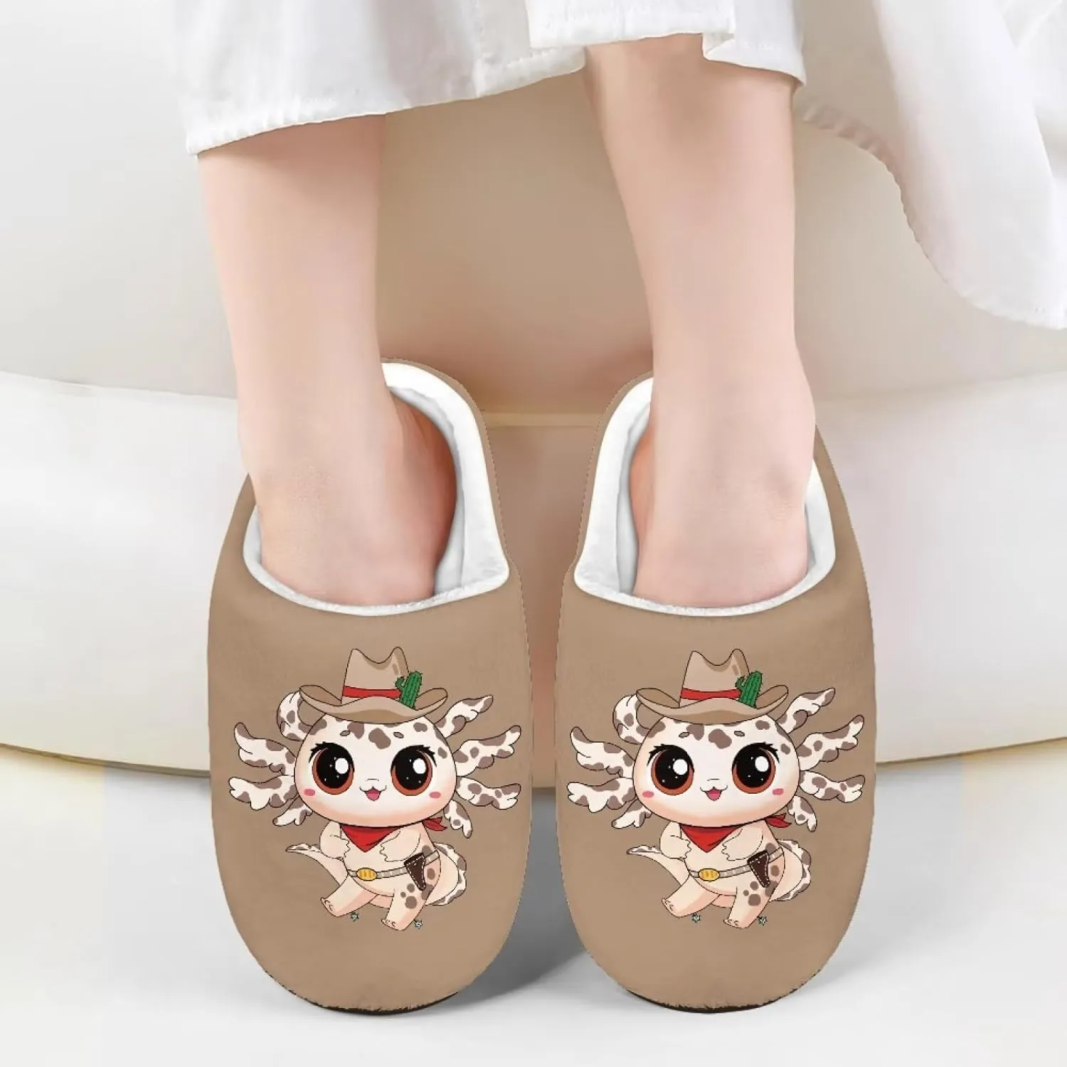 Slippers for Kids Anti-slip Plush Slippers Warm House Shoes Winter Bedroom Slippers