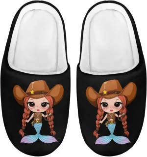 Slippers for Kids Anti-slip Plush Slippers Warm House Shoes Winter Bedroom Slippers