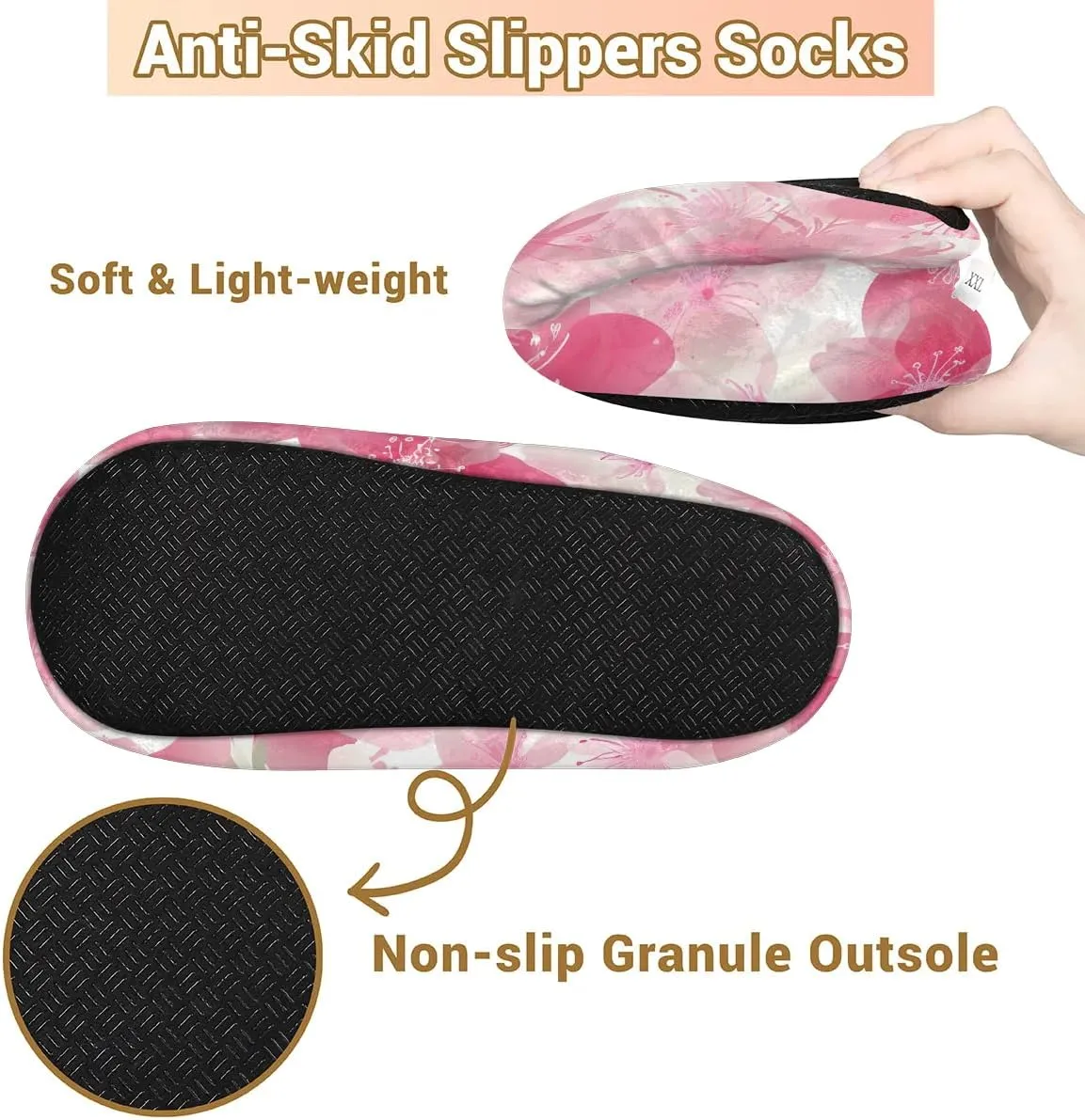 Slippers for Women Polka Dot Red Warm Soft Cozy Warm House Slipper