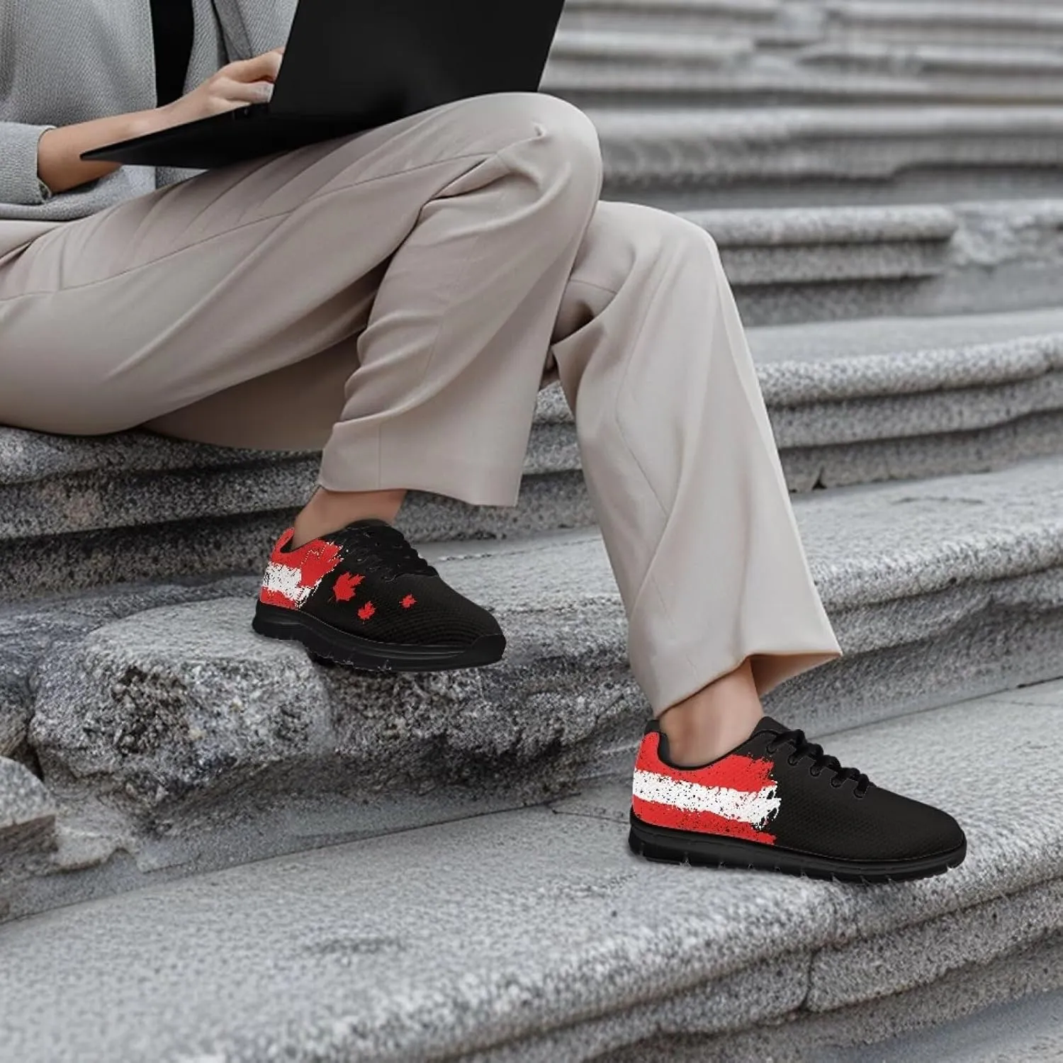 Sneakers Walking Lace-Up Comfortable Sneakers Workout Sport Work Casual Tennis Shoes