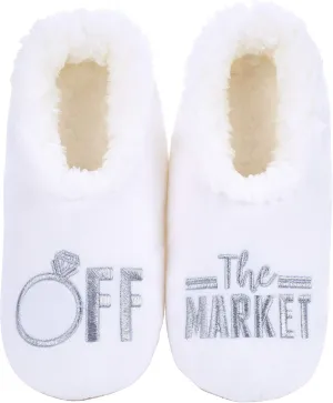 Snoozies Pairable Slipper Socks - Funny House Slippers for Women, Non-Slip Fuzzy Slipper Socks