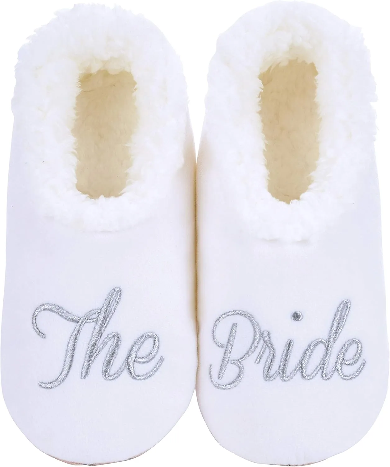 Snoozies Pairable Slipper Socks - Funny House Slippers for Women, Non-Slip Fuzzy Slipper Socks